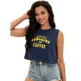 thumbnail image 7 of DARING DIVA Stylish Loose Fit Women's Top with Crew Neck Design M Dark Blue Print, 7 of 7