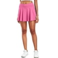 thumbnail image 6 of Cadmus Women's 2-in-1 High Waisted Pleated Skort with Pockets- Flowy A-Line Tennis Golf Skirt with Built-in Shorts,Rose Red,L, 6 of 7