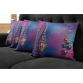 thumbnail image 2 of Ambesonne Christmas Throw Pillow Cover 4 Pack, Party Celebration Xmas, 20", Purple Lilac and Blue, 2 of 6