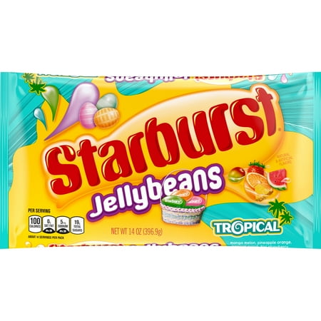 Starburst Tropical Jelly Beans Easter Candy Gifts - 14 oz Bag