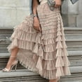 thumbnail image 3 of Tiered Elastic Waist Tulle Maxi Skirt, 3 of 5