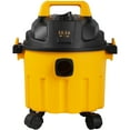 thumbnail image 1 of KFFKFF Wet and Dry Vacuum, 2.6 Gallon Capacity, 2.5 Peak Horsepower, Versatile 3 in 1 Compact Shop Vacuum with Blowing Capability, Convenient Attachment Storage, Black and Yellow, ETL Certified, 1 of 9