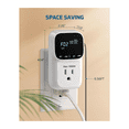 thumbnail image 5 of Digital Temperature Controller,15A/1800W Thermostat Outlet Plug,-40℉-210℉, Cyclic Timing/Countdown,for Incubator US Plug, 5 of 7