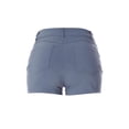 thumbnail image 4 of Made by Olivia Women's Solid Cuffed Hem Mid Rise Shorts with Back Pockets and Side Fake Pockets, 4 of 5