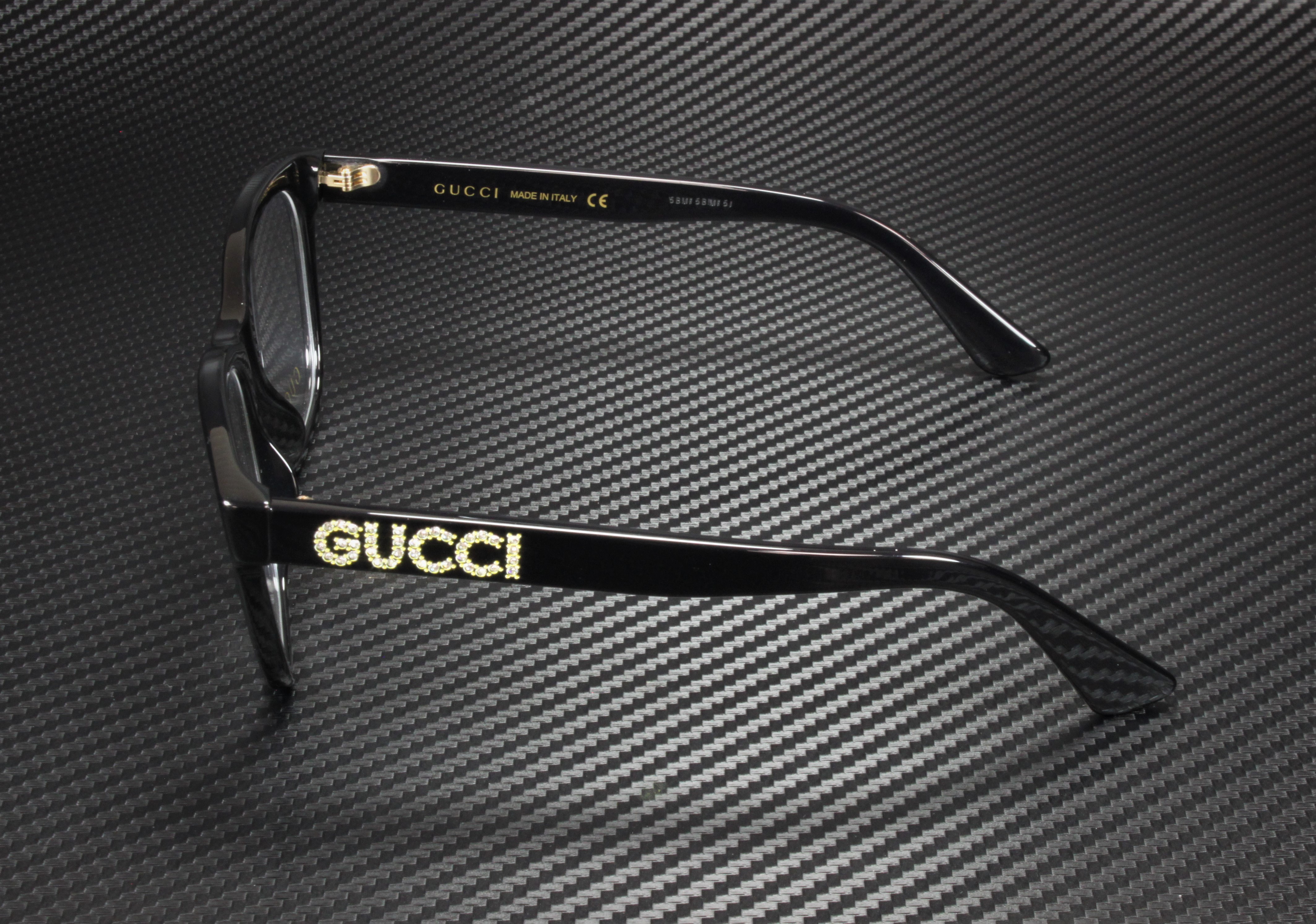 GUCCI GG0420O 001 Rectangular Square Black Demo Lens 52 mm  display picture 1
