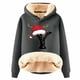 thumbnail image 1 of WILLBEST Sudadera para Mujer con Estampado de Letras Navideñas, de Lana Gruesa, Cálida para El Invierno Sudadera de Moda XXX-Grande, 1 of 4