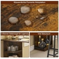 thumbnail image 2 of 3 Piece Bar Table Set with 2 Stools and 3 Storage Shelves, Counter Height Dining Table, Footrest for Kitchen, Dining Room, Apartment, Home Bar, 2 of 7