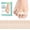Beige, variant on Welnove Hammer Toe Corrector - 8 Pack Reusable Fabric Broken Toe Wraps & Toe Splints for Crooked, Curled & Bent Toes, Straightener, Beige