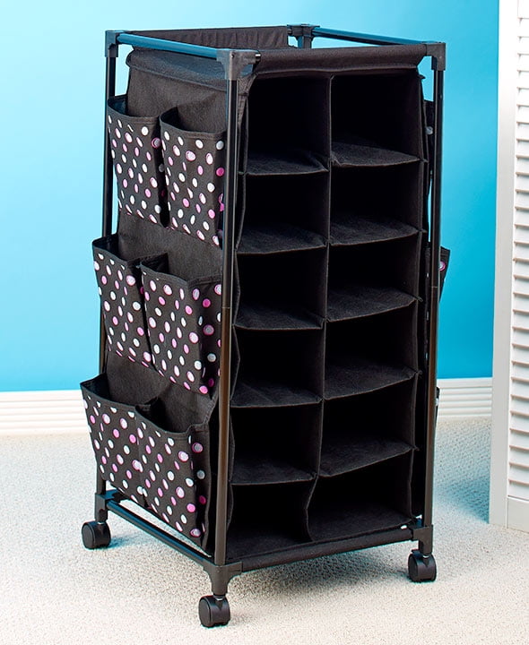 Fashionable Rolling Shoe StoragePolka Dots