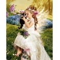 thumbnail image 1 of Wdftyju 5D bricolaje redondo taladro diamante pintura chica gato punto de cruz bordado mosaico Wdftyju 1he2vu4hx9ck5fk4, 1 of 5