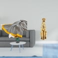 thumbnail image 2 of Manta De Punto A Rayas Con Escultura Dorada De Guepardo, Pieza Decorativa Central Para Dormitorio, Sofá Cama, Silla Y Decoración Del Hogar En La Oficina., 2 of 8
