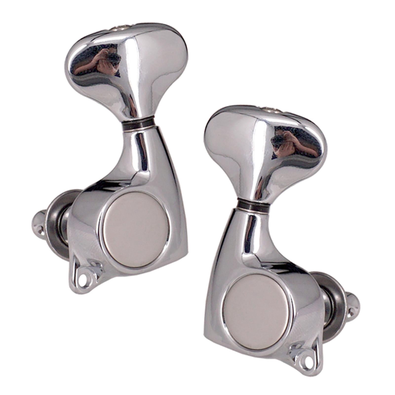 LeeQinersw 6x Silver Guitar Locking Tuners ,Convenient Precise Practical Durable 1:18 Ratio