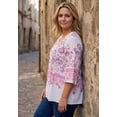 thumbnail image 3 of Roaman's Women's Plus Size Monique Printed Big Shirt, 3 of 5