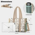 thumbnail image 5 of Teacher Tote Bag,Shih Tzu Dog Teacher Utility Tote Bag,Large Work Tote Bags for Women with Multiple Pockets,Top Zipper Closure,13.8x10.6x6.7 Inch, 5 of 5