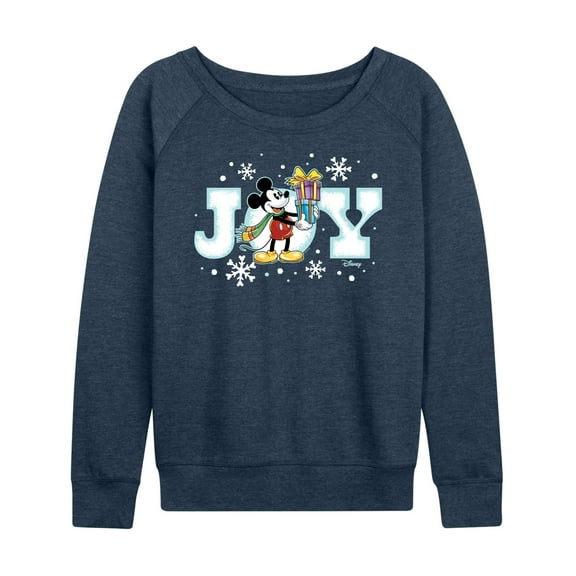 Disney - Joy Mickey - Women's Lightweight French Terry Long Sleeve Shirt