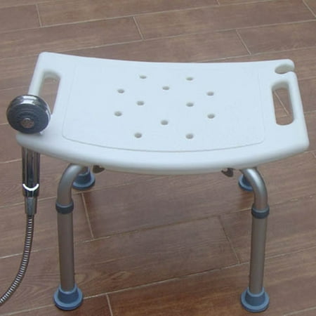 White Bath Tub Safety Shower Stool Chair Seat Bench Non Slip Light Weight