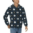 thumbnail image 4 of Zip Up Hoodies for Men - funny sheep navyblue Long Sleeve Comfrt Men'S Fashion Hoodies & Sweatshirts, Jackets for Men Hoodies Pullover Clothing Clothes with Pouch, 4 of 5