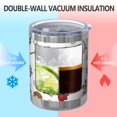 thumbnail image 2 of 12oz Tumblers White Baseball Fun Club Pattern Vacuum Insulated Stainless Steel Travel Tumbler Cups Mug with Lid and Straw for Beer,Coffee,Beverages with Cleaning Brush for Cold & Hot Drinks, 2 of 5