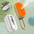 thumbnail image 2 of Steamy Dog Brush Electric Spray Cat Hair Brush 4 in1 Dog Steamer Brush for Massage Pet Grooming Removing Tangled and Loose Hair ShopWise Round, 2 of 10