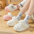 thumbnail image 4 of Zapatillas de algodón para mujer, desmontables, para otoño e invierno, para uso interior y exterior, con suela gruesa, cálidas, impermeables, para el hogar, para mujer, para hombre, para, 4 of 5