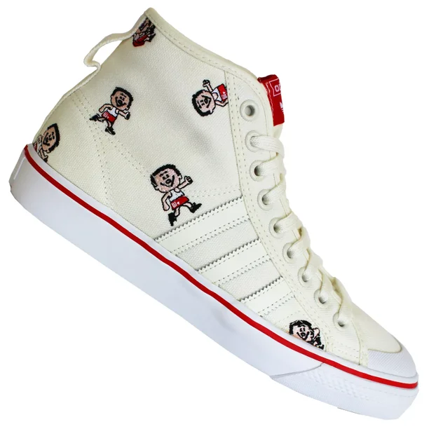 Ad-id-as Originals Nizza Hi Trimmy Trainers CQ2367 Trim Star Natural White