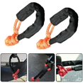 thumbnail image 3 of Grilletes de Cuerda Suave Sintética Flexible 1/2 "*22 Pulgadas 38000lbs Resistencia a La Camión 4X4 Camión Todoterreno Escalada Remolque Agric naranja DYNWAVEMX Cuerda de grillete suave, 3 of 8