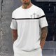 thumbnail image 1 of Tops para hombre, blusas y camisas de cuello redondo y manga corta para hombre, blusas casuales de moda con cuello redondo y manga corta, blusas para hombre, blusas de poliéster para hombre, 1 of 5
