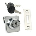 thumbnail image 1 of AMLESO Heavy Duty Display Cabinet Showcase Lock Glass Door Lock 35x32mm A, 1 of 8