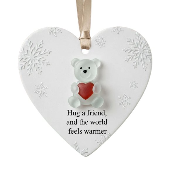 Adorno de corazón con animales y amistad Una forma significativa de expresar «mi persona» Amistad eterna Colgante acrílico 2D con forma de corazón