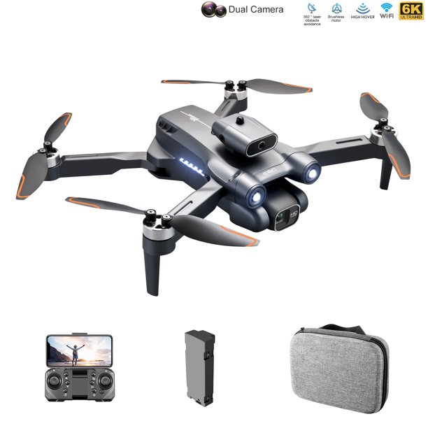 Aviones Rc FPV RC Aircraft 6K GPS Aircraft Toy 2.4GHz para niños y principiantes (batería 6K1) Likrtyny libre de BPA