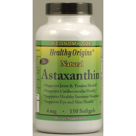 Healthy Origins Astaxanthin 4 mg - 150 Softgels (Best Source Of Astaxanthin)