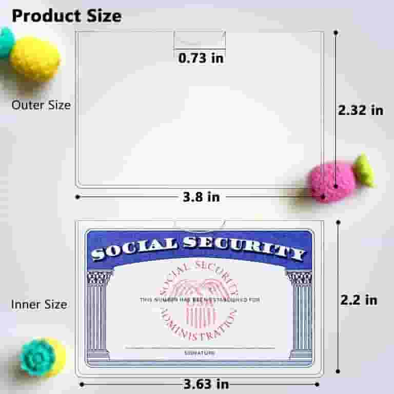 sleeve for social security card LIEMAND 16 Pack Protector Sleeves, Ultra Clear & Durable 31Mil Waterproof SSN/New Medicare/Credit Card Holder, Soft ID/Debit/Credit/Business Card Holder : Clothing, Shoes & Jewelry While the protectors are not designed to fit in every wallets card slot smoothly Medicare & SS Card Holder