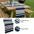 thumbnail image 5 of Navy Blue Grey Striped Table Runner - 90 Inch Long, Kitchen Dining Table Runner Dresser Scarves, Modern Minimalist Ombre Lines Farmhouse Decor for Coffee Tables Wedding Party Banquet, 5 of 8