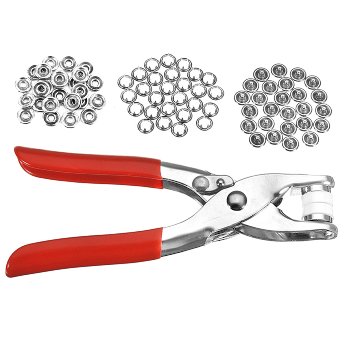 50 Sets 9.5mm Snap Fasteners Kit Heavy Duty Snap Fasteners Kit with