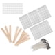 thumbnail image 5 of 100 mechas de vela de 15 cm, 100 pegatinas de mechas de doble cara, 50 conchas de vela, 10 soportes para mechas de madera (pegatina inferior blanca de plástico con forma de corazón), 5 of 14