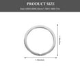 thumbnail image 2 of Minkissy 20Pcs Key Holder Making Zinc Alloy Silver Circle Rings for Craft Enthusiasts Diy Accessory, 2 of 7