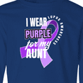 thumbnail image 4 of Inktastic I Wear Purple For My Aunt Lupus Awareness Long Sleeve Youth T-Shirt, 4 of 5