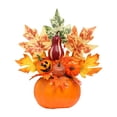 thumbnail image 2 of Adorno de hojas de arce y calabazas de Halloween para mesa de comedor, centro de mesa, decoración creativa de escritorio para cafetería, accesorio de Estilo H, 2 of 8