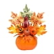 thumbnail image 2 of Adorno de hojas de arce y calabazas de Halloween para mesa de comedor, centro de mesa, decoración creativa de escritorio para cafetería, accesorio de Estilo H, 2 of 8