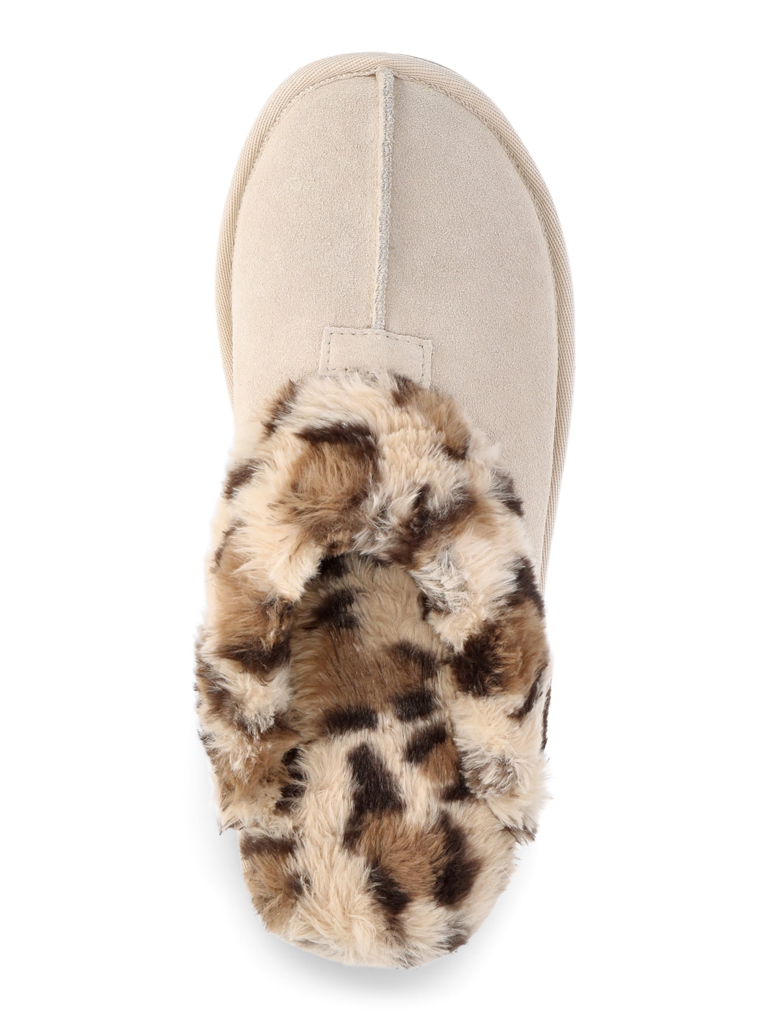 Joyspun Women's Suede Clog Slippers