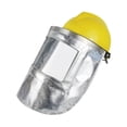 thumbnail image 3 of Cubierta protectora de papel de aluminio con aislamiento térmico y pantalla transparente, cubierta para la cara del soldador, resistente al fuego, Color del casco al azar, 3 of 8