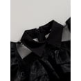 thumbnail image 4 of Wassery Kids Girl Halloween Costume Dress Flying Sleeve Turn Down Collar Tulle A-Line Dress 3T 4T 5T 6T 7T 8T 9T Big Girls Fall Halloween Party Clothes, 4 of 7