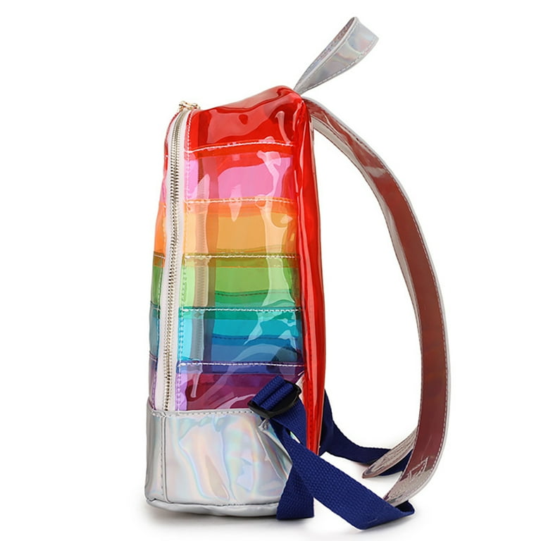 Transparent shop rainbow backpack