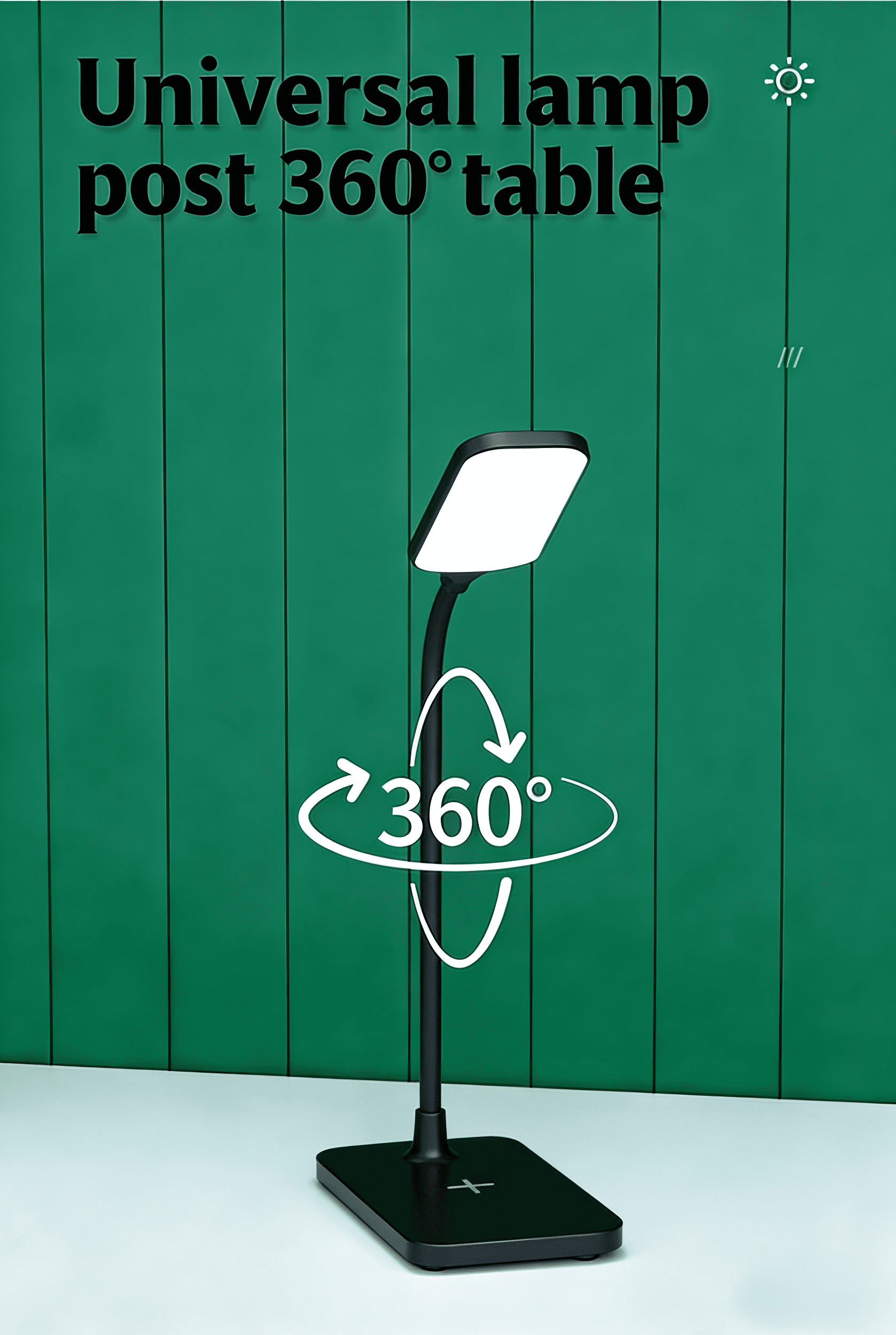 DKTIOP Small Led Desk Lamp for an Office in Home with USB Port - 3 Modes Dimmable Gooseneck Desk Light（Black）