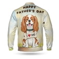 thumbnail image 2 of Cute Cavalier King Charles Spaniel Loves Dad Happy Father's Day All Over Print 3D Baseball Jacket Dog Lover Gifts Bomber Jacket Softball - 12008, 2 of 6