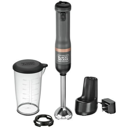 

Black & Decker BCKM1011K01 Kitchen Wand Variable Speed Lithium-Ion Cordless Grey Immersion Blender Kit