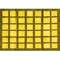 thumbnail image 1 of Ahgly Company Indoor Rectangle Checkered Yellow Modern Area Rugs, 5' x 8', 1 of 4