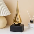 thumbnail image 2 of Blessings Decor nordic Creativity Water drop model Office furnishings ceramics crafts living room home decor modern ornaments (Water Drop Golden), 2 of 5