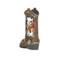 thumbnail image 5 of Roman 10 Inch H Lighted Swirl Boot Santa Riding Deer, Christmas Decoration, 5 of 8