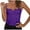 Purples, variant on Ladies Bras Discouts Women's Solid Color Lace Suspender Wrapped Around Chest Waist and Backless Bra with Sheer Mesh and Zipper Closure Sports Bra Style F-1249 Orange L